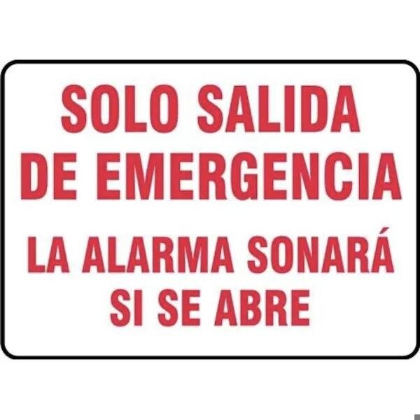 Accuform Exit Sign, Dura-Plastic, 14 in W, 10 in H SHMEXT921XT - main